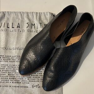Sevilla Smith hand lasted shoes. The sandy, beautiful black leather. Never worn.